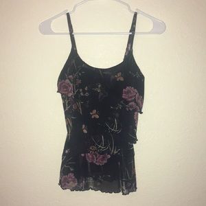 Floral sheer tank